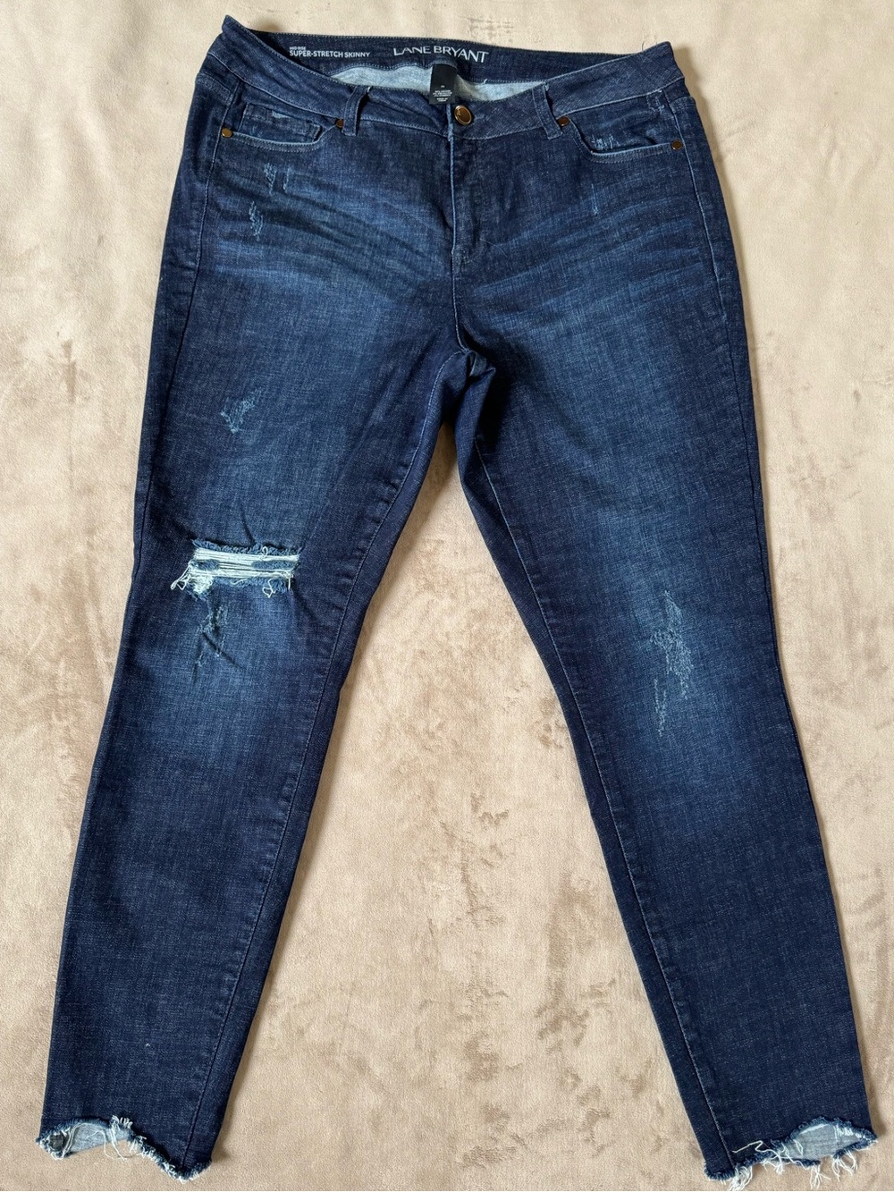 Lane Bryant Super Stretch Skinny Blue Jeans